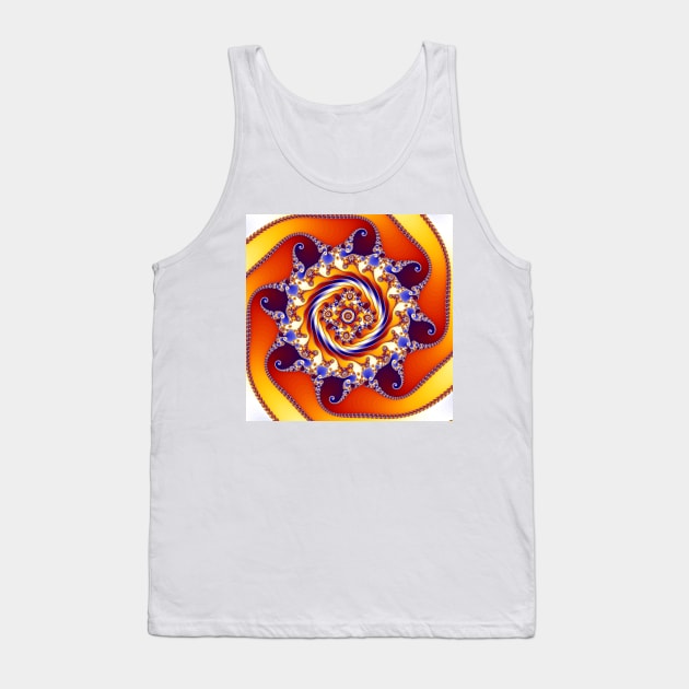 Colourful Mandelbrot Fractal Zoom Tank Top by pinkal